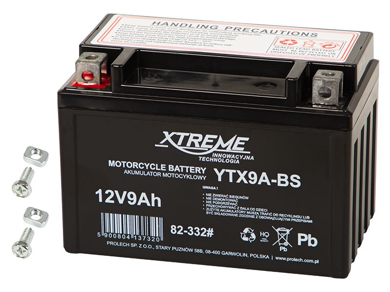Akumulator motocyklowy 12V 9Ah XTREME zdjęcie 1