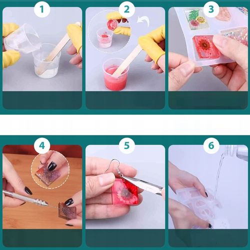 ŻYWICA EPOKSYDOWA ZESTAW STARTOWY DO ROBIENIA BIŻUTERII DLA DZIECI DIY na Arena.pl