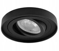 Czarne oczko podtynkowe CGOPPODGU10B metalowa lampa do holu