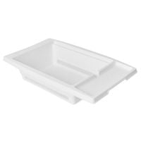 ociekacz kuchenny na zlew plastic forte 27,5 x 43,5 x 10 cm biały