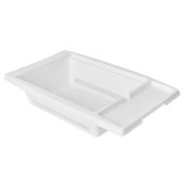 ociekacz kuchenny na zlew plastic forte 27,5 x 43,5 x 10 cm biały