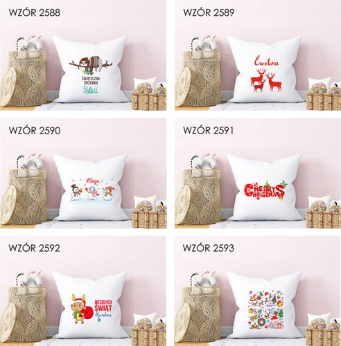 Poduszka z nadrukiem PREZENT ŚWIĄTA MIKOŁAJ na Arena.pl