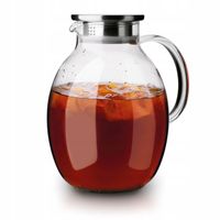 Szklany DZBANEK na wodę sok dzbanek do zimnych napojów 2,5L Bianca