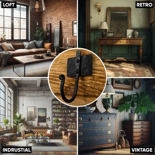 Hak John Paddle na ubrania kuty i oksydowany pojedyńczy P11 Uniwersalny na Arena.pl