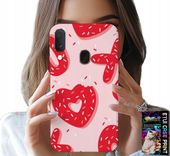 ETUI DO SAMSUNG GALAXY A20E - KOBIECE, MODNE WZORY XOXO SERCE + SZKŁO