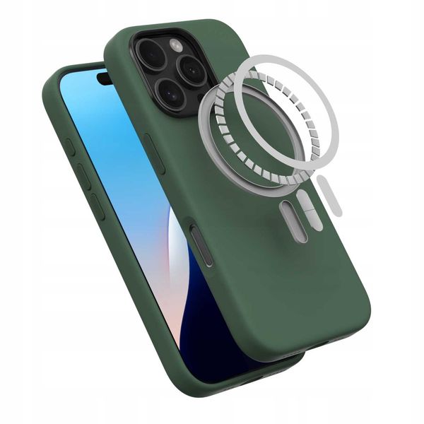 Spacecase Pure Mag Iphone 16 Pro Dark Green zdjęcie 12