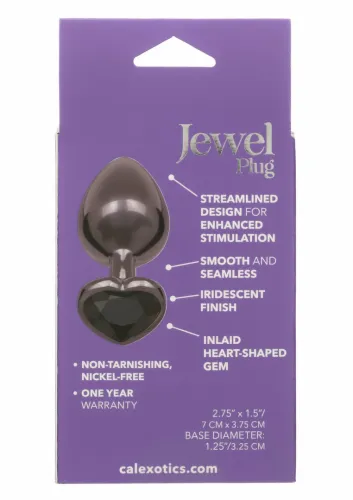 calexotics diamond heart plug large - elegancki model z kryształowym na Arena.pl