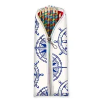 Piórnik Niebieski Kompas – Etui na kredki dla dziewczynki