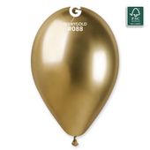 Balony shiny złoty, 33 cm 50 szt.