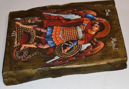 Ikona Święty Archanioł Michał czczony jako patron Kościoła na Arena.pl