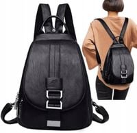 PLECAK DAMSKI PLECACZEK MIEJSKI DO SZKOŁY PRACY EKO SKÓRA VINTAGE TORBA 2W1