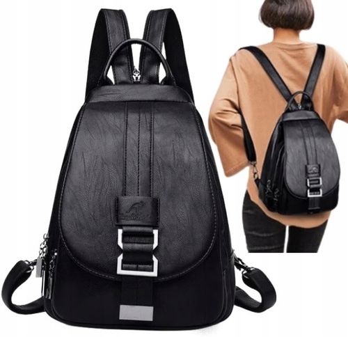 PLECAK DAMSKI PLECACZEK MIEJSKI DO SZKOŁY PRACY EKO SKÓRA VINTAGE TORBA 2W1 na Arena.pl