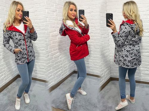 DWUSTRONNA PARKA kurtka Z KAPTUREM 3 KOLORY S na Arena.pl