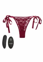 calexotics remote control lace thong set - koronkowy zestaw z pilotem