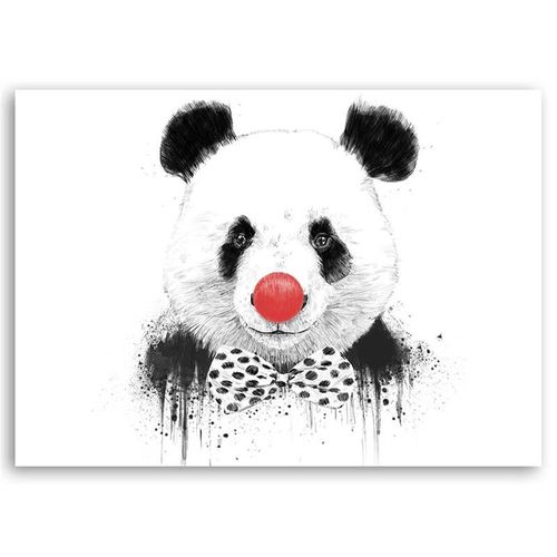 Deco Panel, Panda clown na białym tle 100x70 na Arena.pl