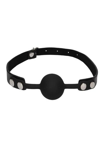 silicone ball gag - with adjustable bonded leather straps na Arena.pl