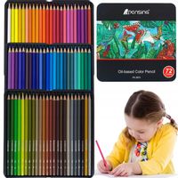 ZESTAW 72 PROFESJONALNYCH KREDEK OŁÓWKOWYCH KREDKI PROFESJONALNE OŁÓWKOWE