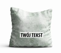 Poduszka Dekoracyjna MARMUR  z Twoim napisem M10