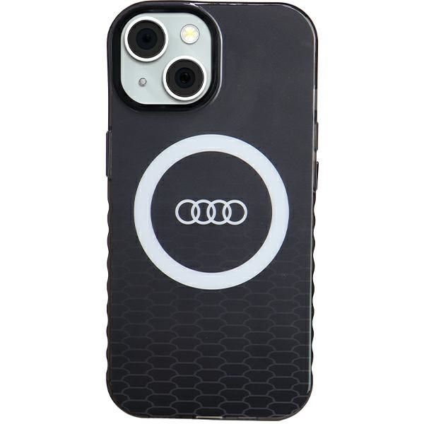Etui Audi do iPhone 15, iPhone 14, iPhone 13, Czarny, MagSafe zdjęcie 1