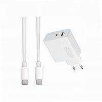 Szybka ładowarka 45W z długim kablem 2m 2 wejścia do ZTE Axon 30 Ultra
