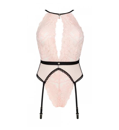 Różowe koronkowe body S/M zdjęcie 3