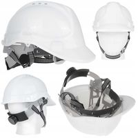 kask ochronny budowlany bhp regulowany - biały (50)