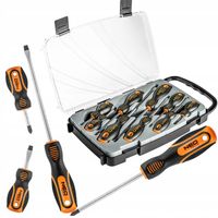 NEO KOMPLET ZESTAW WKRĘTAKÓW ŚRUBOKRĘTÓW 9SZTUK W PUDEŁKU 04-208