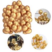 Balony złote metaliczne na ślub, urodziny Balon 100szt