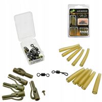 Zestaw Bezpieczne Klipsy Łączniki gumowe Krętliki