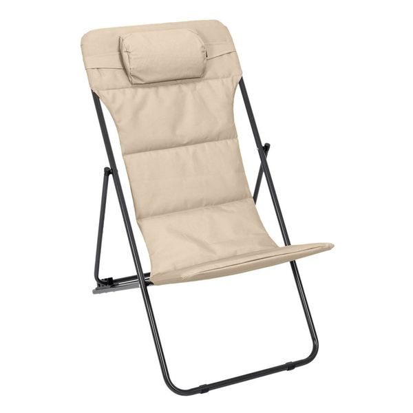 Leżak Grue beżowy zdjęcie 1