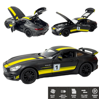 METALOWY MODEL SAMOCHODU Mercedes-Benz AMG GTR Black 1:24 NAPĘD |NA PREZENT