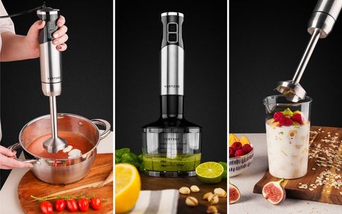 Blender ręczny mikser wielofunkcyjny ROZDRABNIACZ 1000W ostrza na Arena.pl