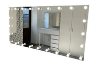 Lustro SILVER IV 200 x 100 do makijażu, makeupu, wizażu