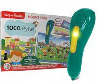 2X Clementoni Mówiące pióro 1000pytań 50653
