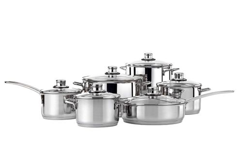 Zestaw garnków CARSO stal nierdzewna 12 el. NOIS na Arena.pl