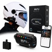 wideorejestrator motocyklowy mufu v40s (2k) przód + tył (8h) +
