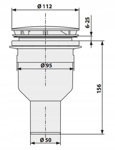 Syfon brodzikowy z odpływem pionowym 823/90S Sanit 34046000000 na Arena.pl