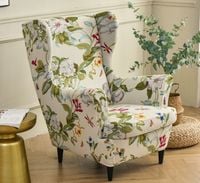 Pokrowiec Na Fotel Uszak Kwiaty Wzory Elastyczny [22Ew1]