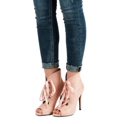 Wiązane Botki Open Toe r.40 na Arena.pl