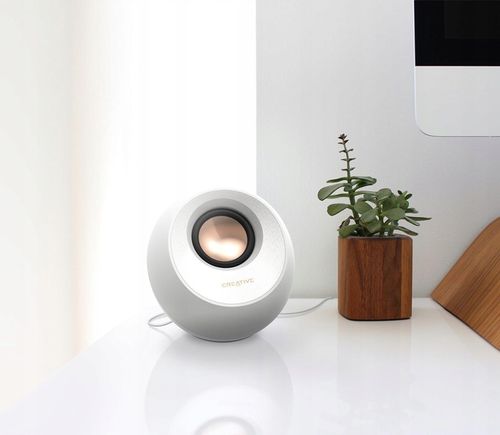 MINIMALISTYCZNE GŁOŚNIKI BIURKOWE 2.0 USB-C BT 5.0 16W Creative Pebble V3 na Arena.pl