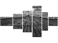 100CM 180CM OBRAZ 6 ELEM SOPOT MOLO ŚCIENNY