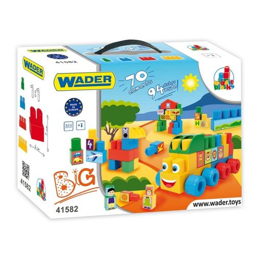 Klocki Middle Blocks 70 Elementów Big W Kartonie na Arena.pl