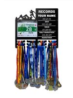 Wieszak na medale i numery startowe REKORDY BIEGOWE RUN twoje imię 75.1