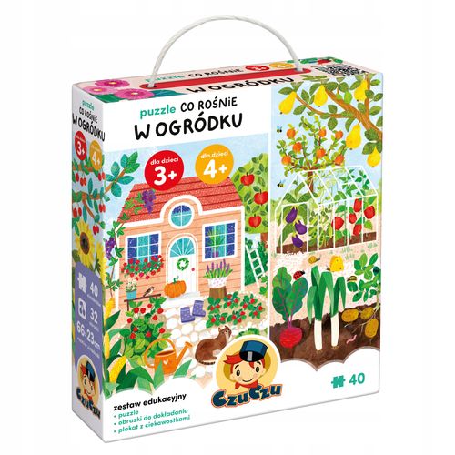 Puzzle 40 elementów CzuCzu Co rośnie W ogródku +3-4lata na Arena.pl