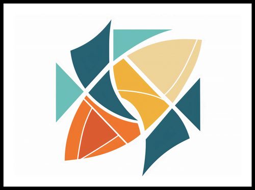 Plakat 70x50cm Geometria Wiatru na Arena.pl