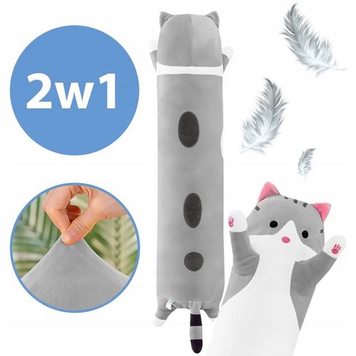 PODUSZKA 130 CMPLUSZOWY KOTEK PLUSZOWA MASKOTKA KOT PLUSZAK na Arena.pl