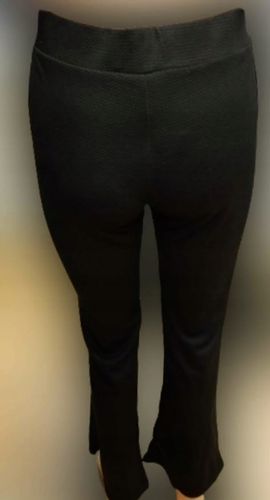 Spodnie damskie elastyczne HIT wzorek bawełna wysoki stan L/XL CZARNE na Arena.pl