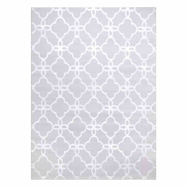 RUG/LU/TREX/CLOVER/GREY+WHITE/80x150 zdjęcie 1