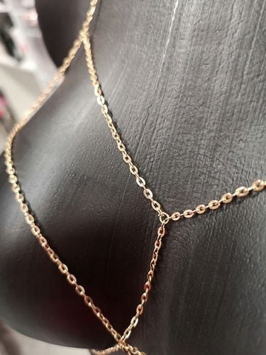 BODY CHAIN NA PIERSI ŁAŃCUSZEK NA CIAŁO ZŁOTY SEXY na Arena.pl