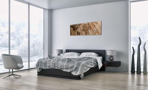 Obraz Na Płótnie - Mapa Kontynent - 120X40 Cm - Ca120X40-3042 na Arena.pl